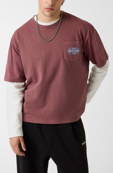 Boxy Spirit Layered Look Graphic T-Shirt