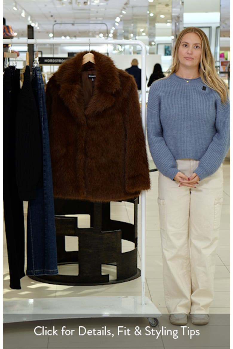 Kindra Faux Fur Coat video