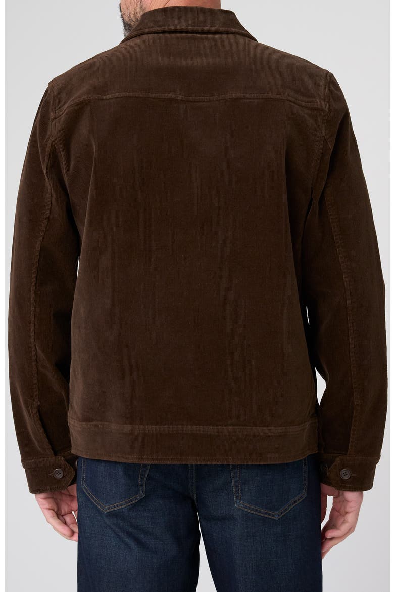Two-Way Zip Corduroy Jacket, Alternate, color, BROWN