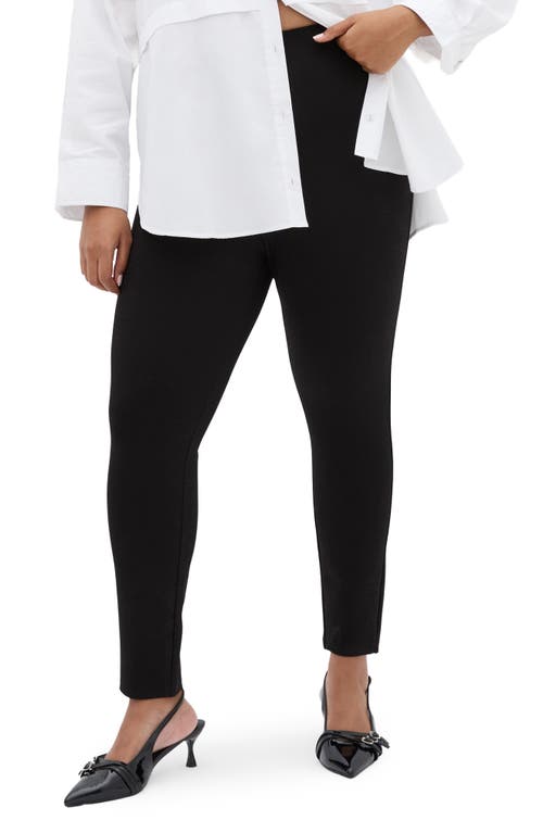 City Chic Cora Ponte Leggings In Black