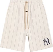 Fear of God Essentials x MLB Yankees '90s Drawstring Cotton Blend Sweat Shorts