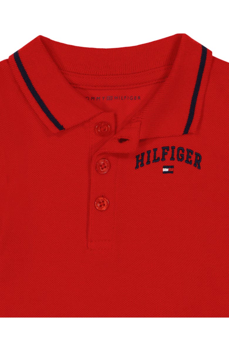 Tommy Hilfiger Polo Bodysuit & Pull-On Shorts Set, Alternate, color, 