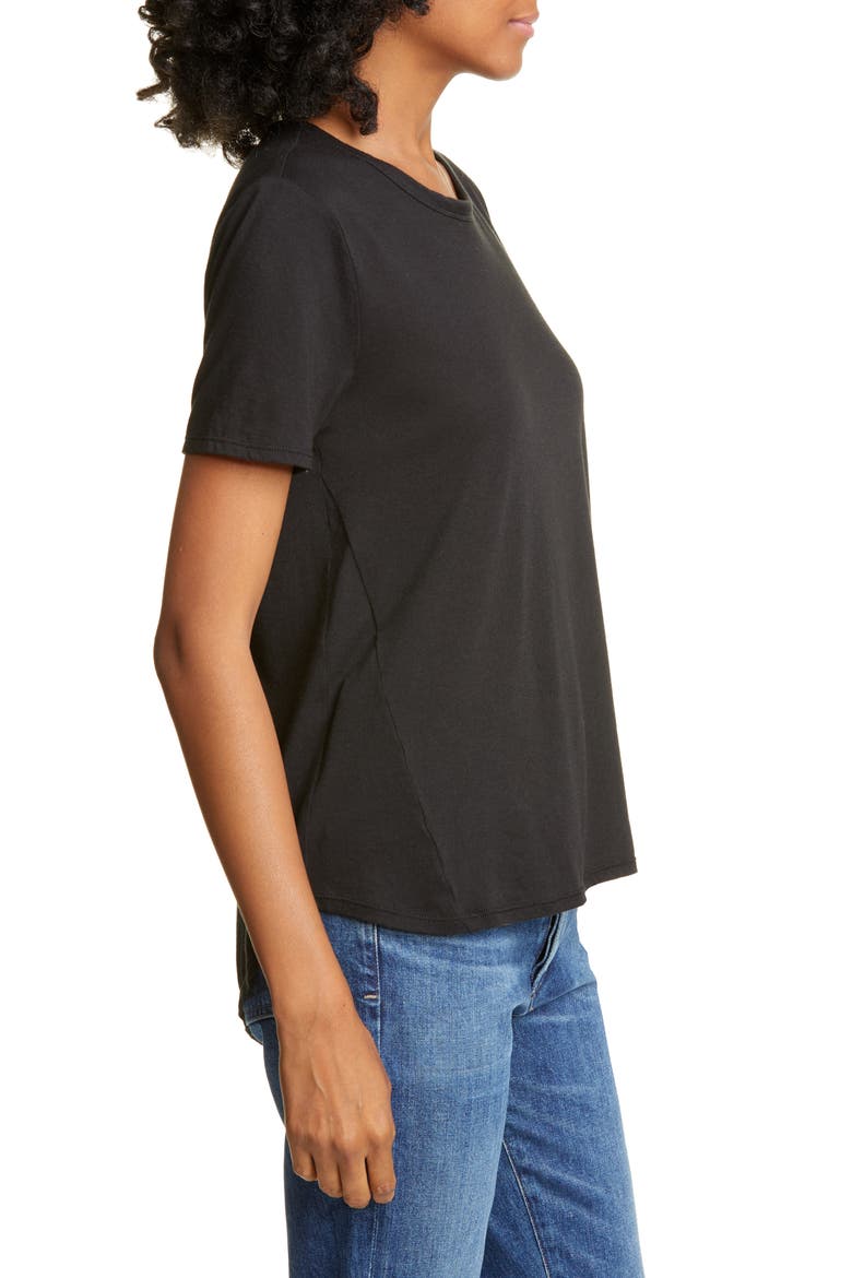 Lauren High/Low Tee, Alternate, color, BLACK