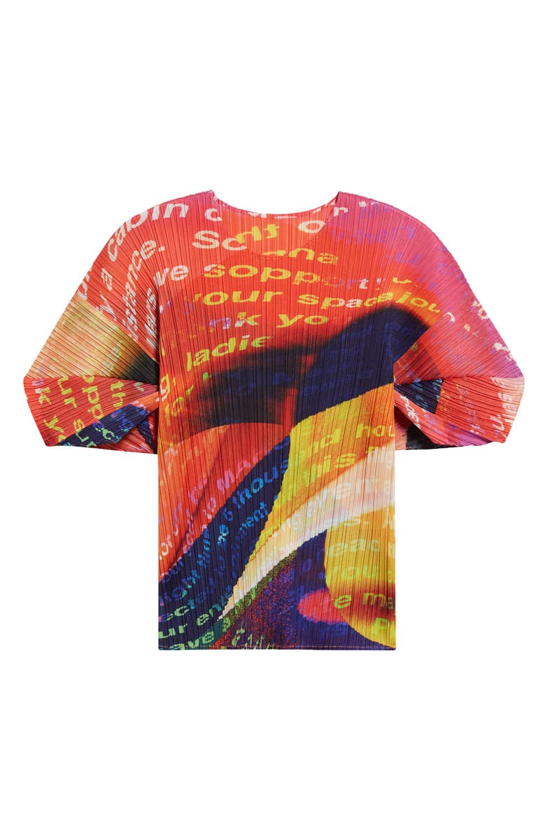 Pleats Please Issey Miyake Voyager Top, Alternate, color,