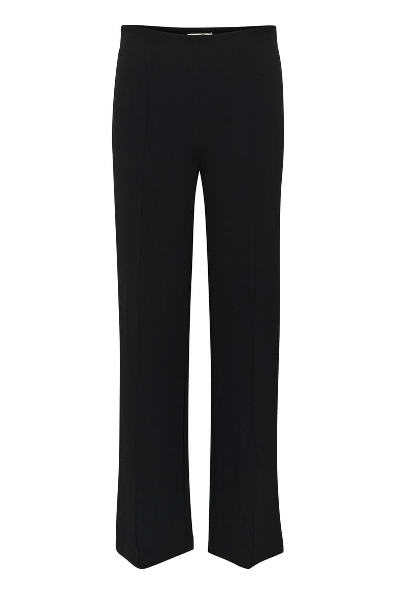 SLBea Wide Leg Regular Fit Trousers, Alternate, color, Black