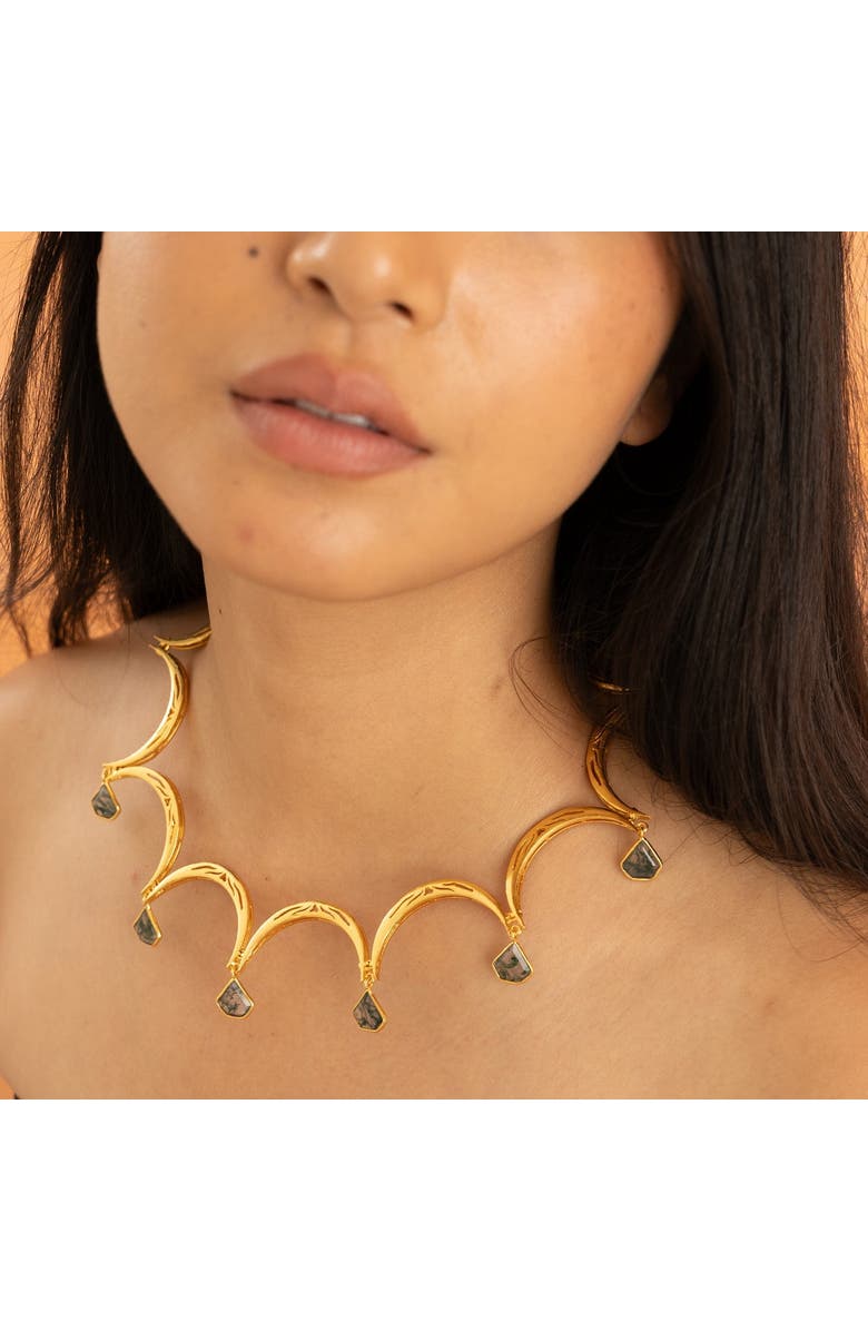 Dhwani Bansal TILA NECKLACE, Alternate, color, Gold Plated