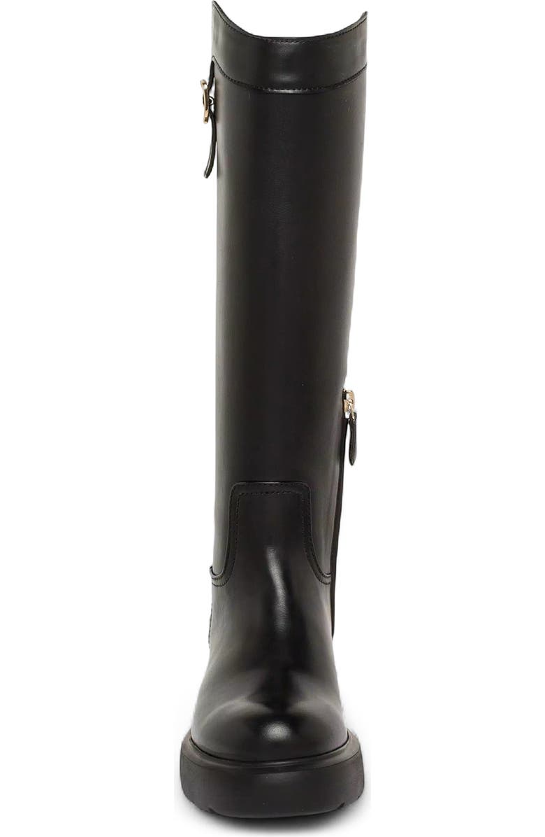 Santoni Leather Easy Boot, Alternate, color, Black