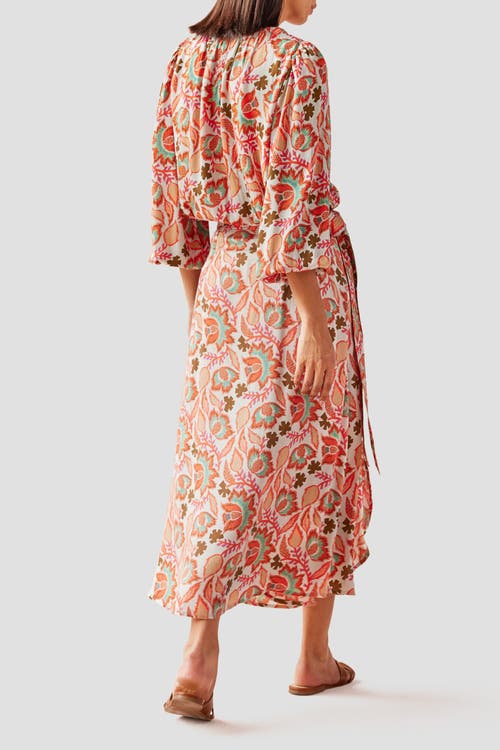 Omika Nalini Wrap Skirt In Palmera Spritz