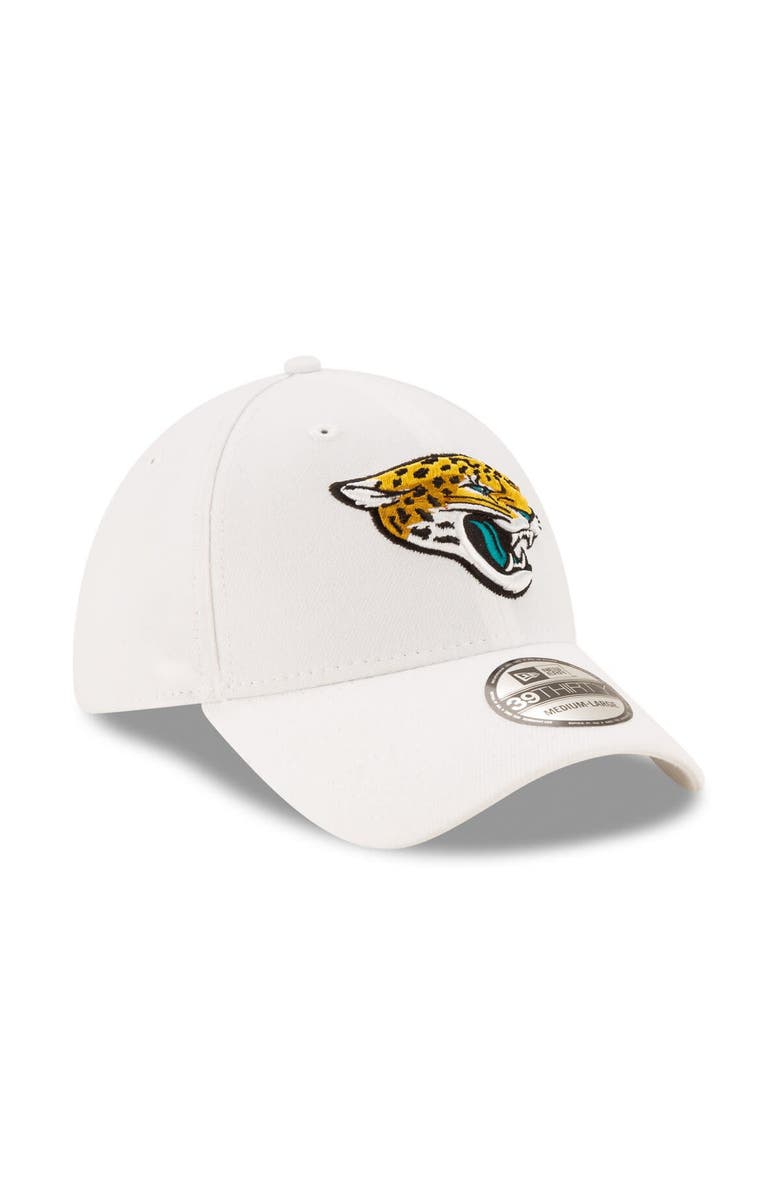 New Era Men's New Era White Jacksonville Jaguars Iced 39THIRTY Flex Hat, Alternate, color, White