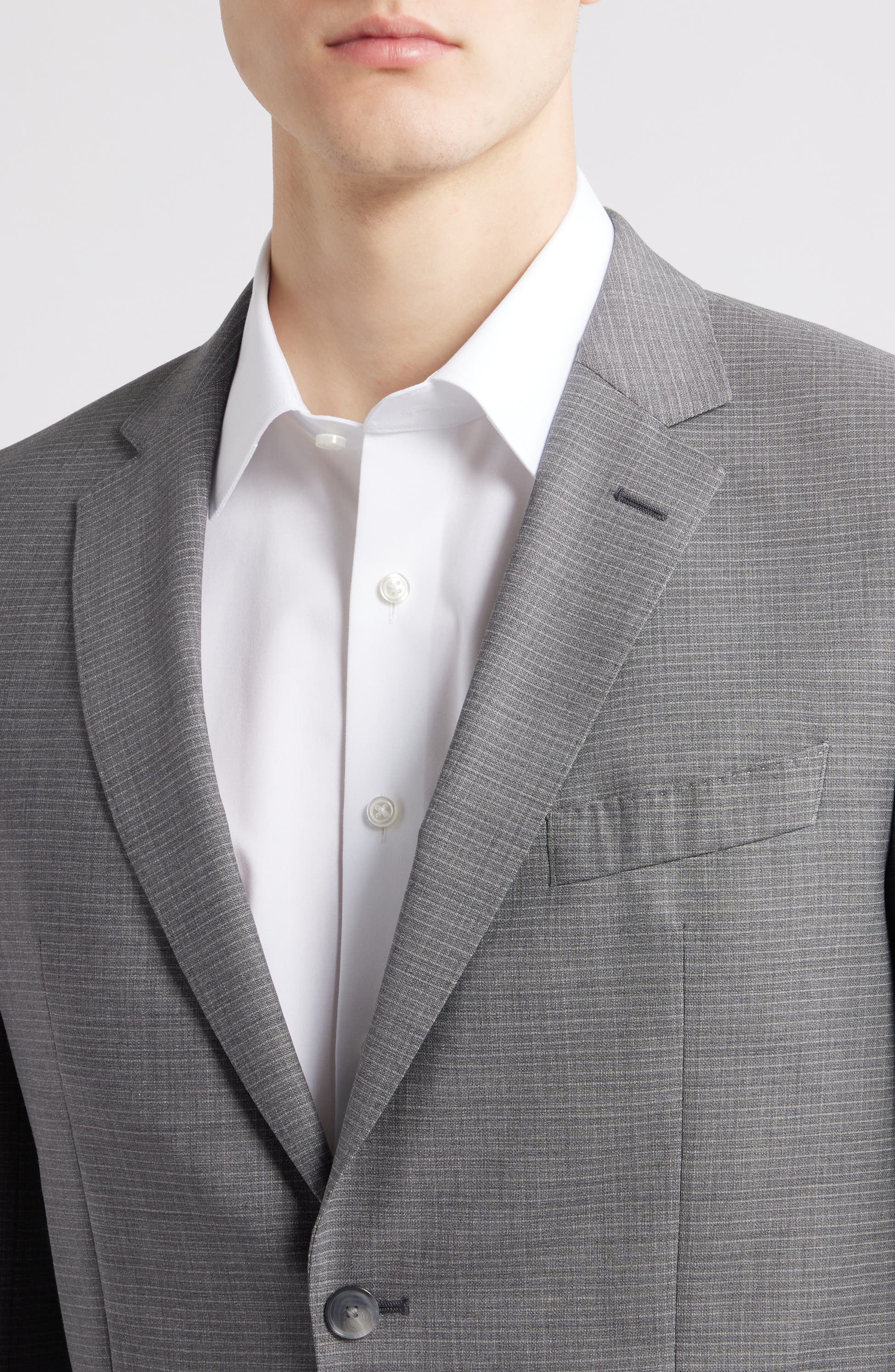Huge Slim Fit Stretch Virgin Wool 3-Piece Suit