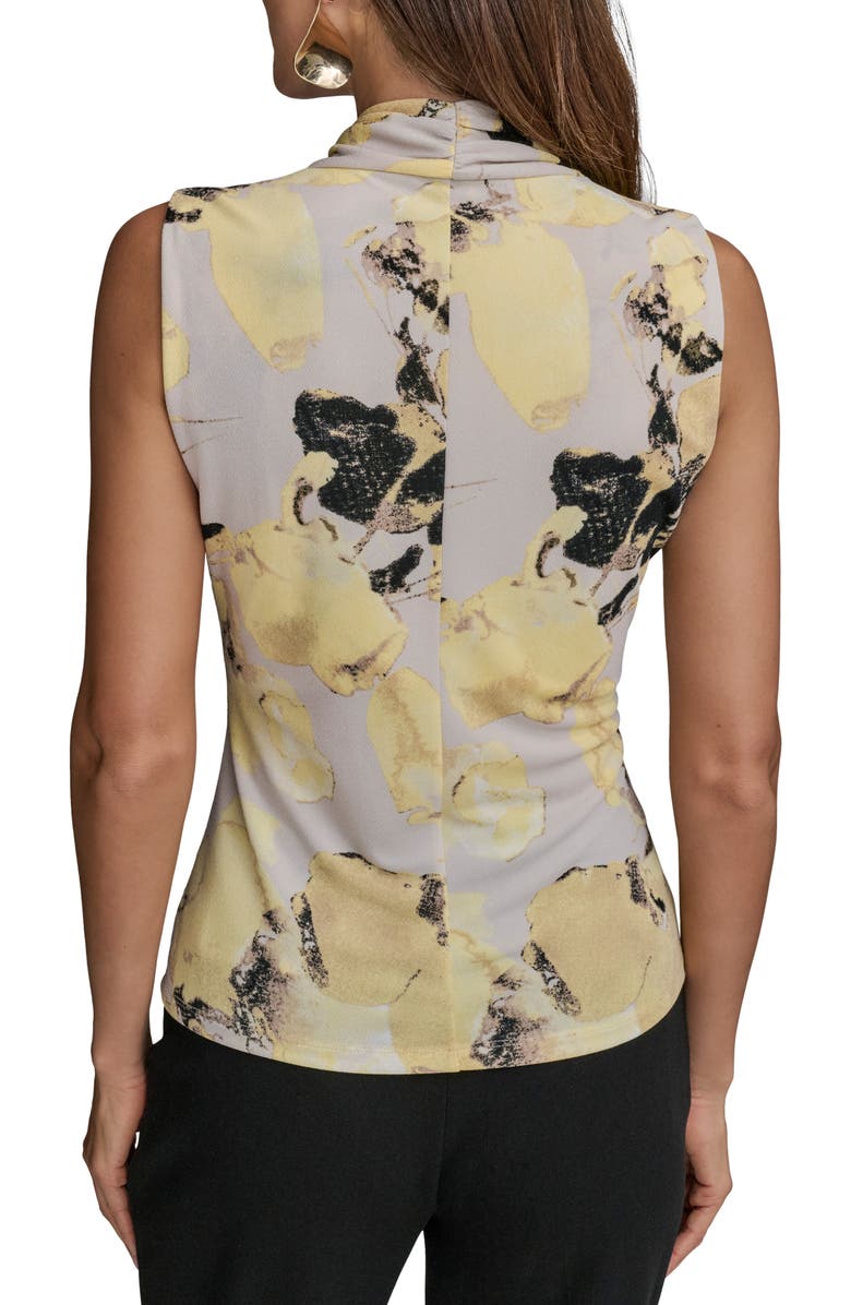 Donna Karan New York Printed Wrap Front Sleeveless Top, Alternate, color, 
