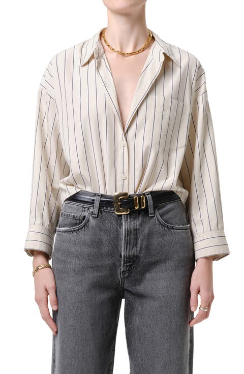 Petit Ami Striped Cotton Shirt