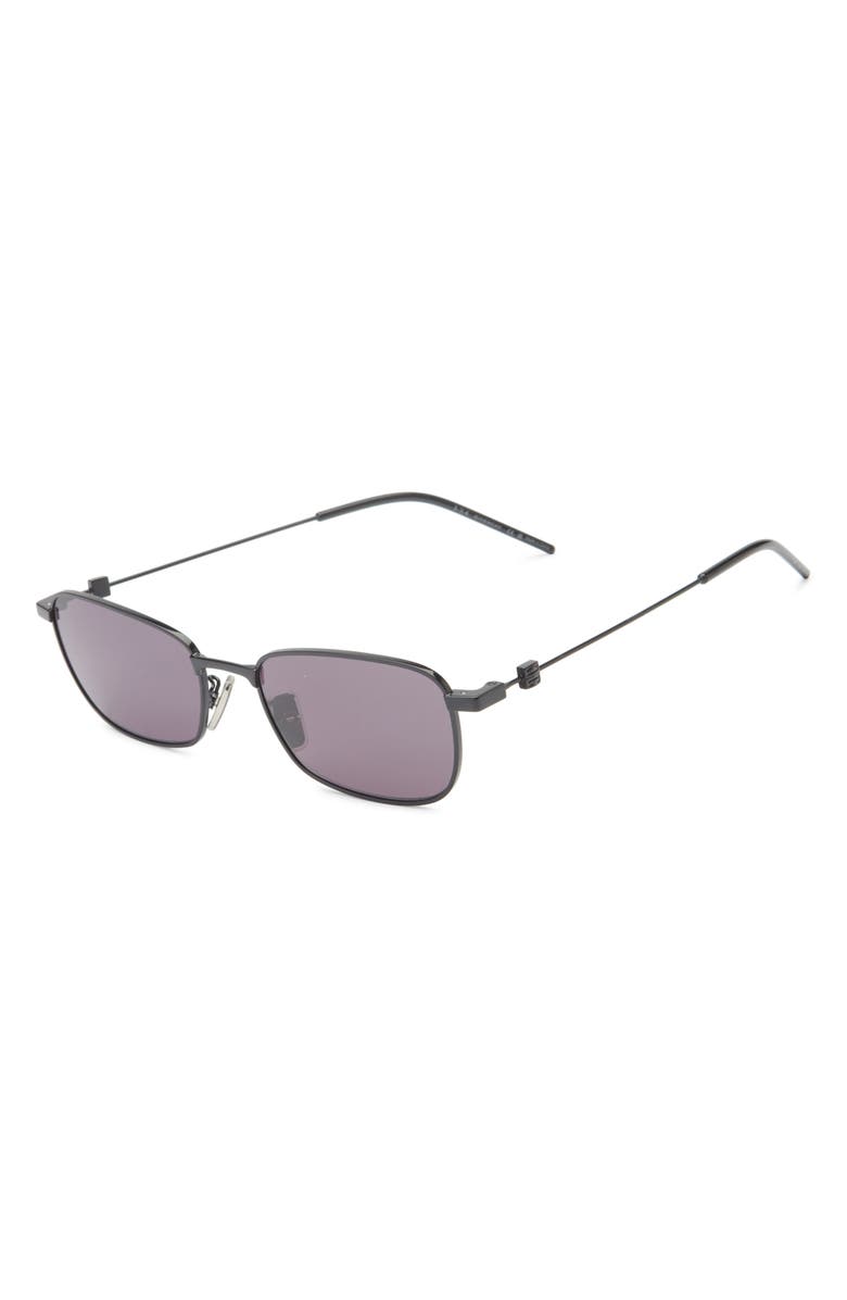 Givenchy GV Speed Square Sunglasses, Alternate, color, Shiny Black / Smoke