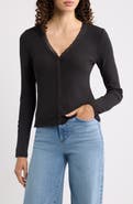 FRAME Rib Trim Cardigan