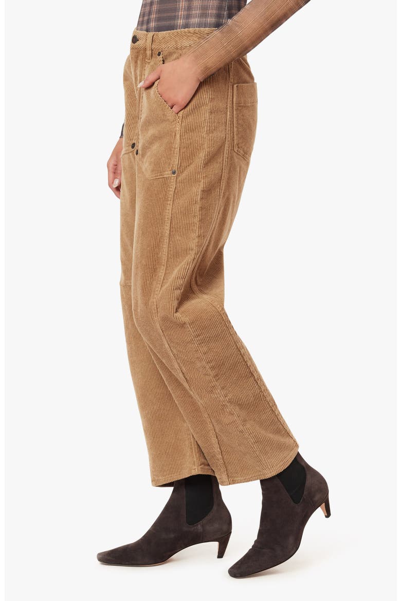 Harper Corduroy Cropped Barrel Pants, Alternate, color, FAWN