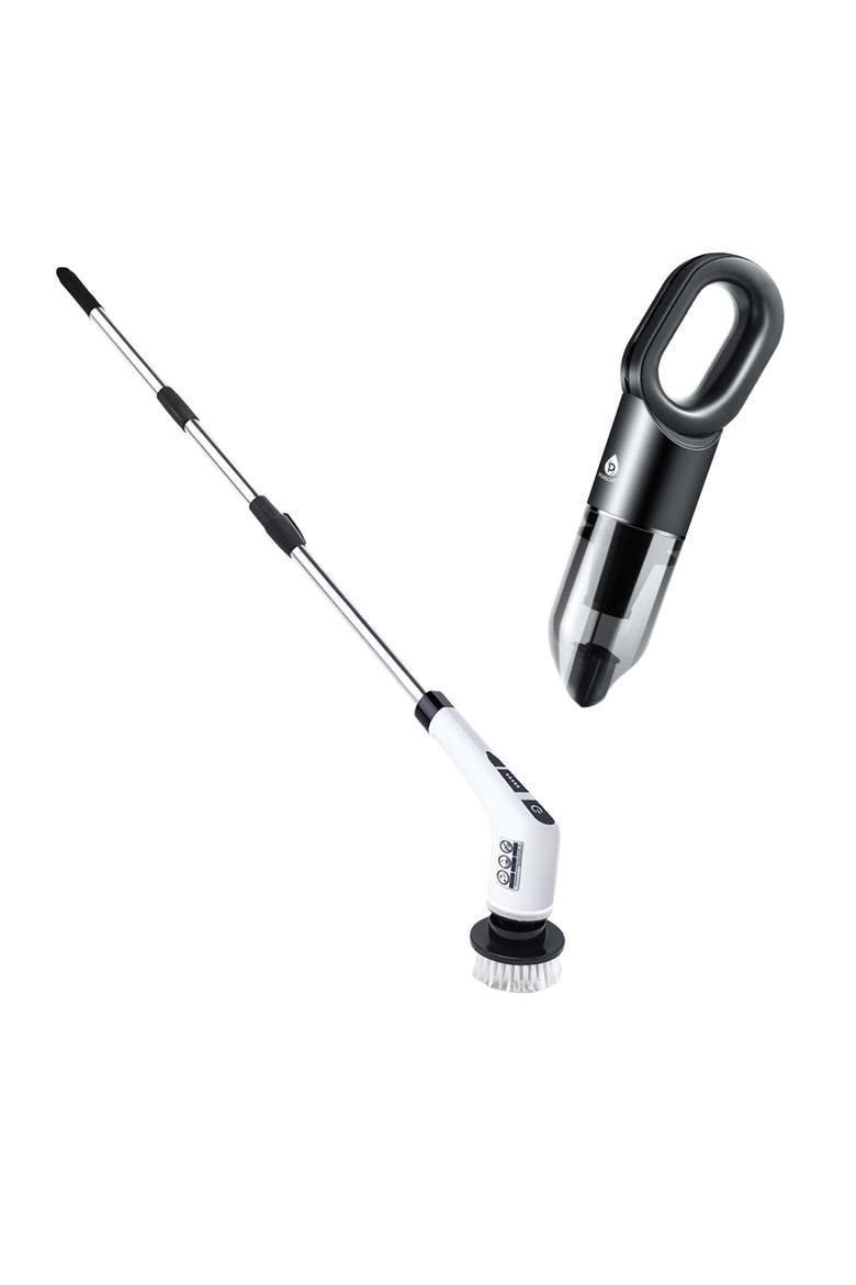 Cleaning Duo Portable Vacuum & Power Scrubber, Main, color, Black