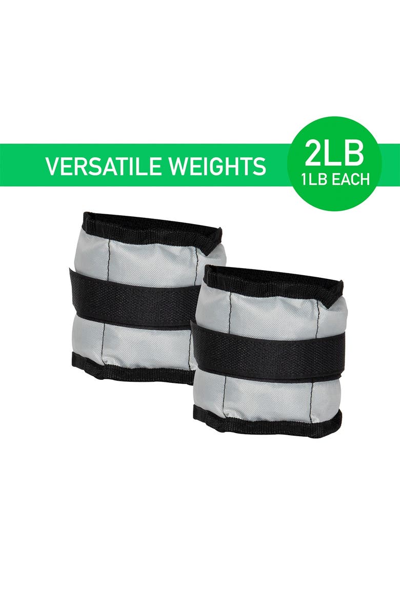 MIND READER 1lb Adjustable Ankle & Wrist Weights, Main, color,