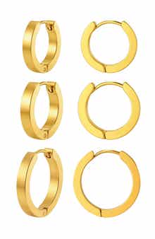 Set of 3 Hoop Earrings