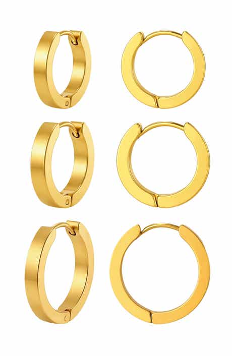 Set of 3 Hoop Earrings