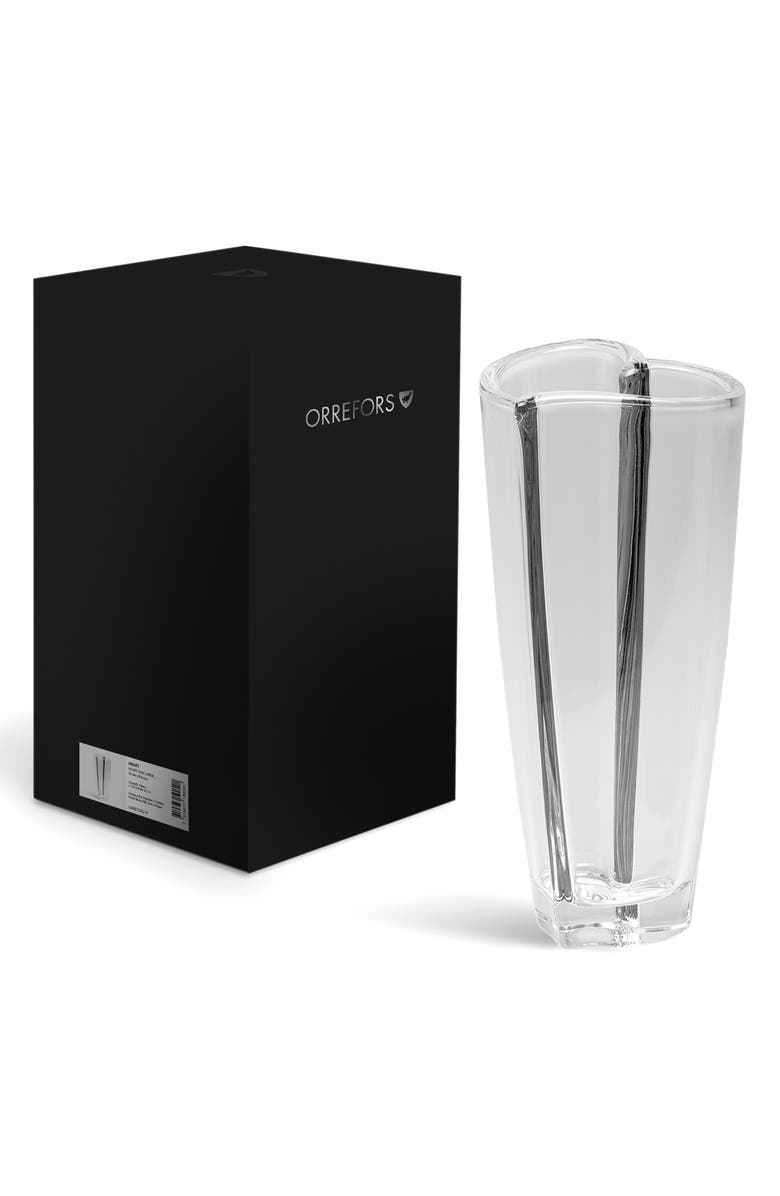 Orrefors Heart Large Vase, Alternate, color, Clear