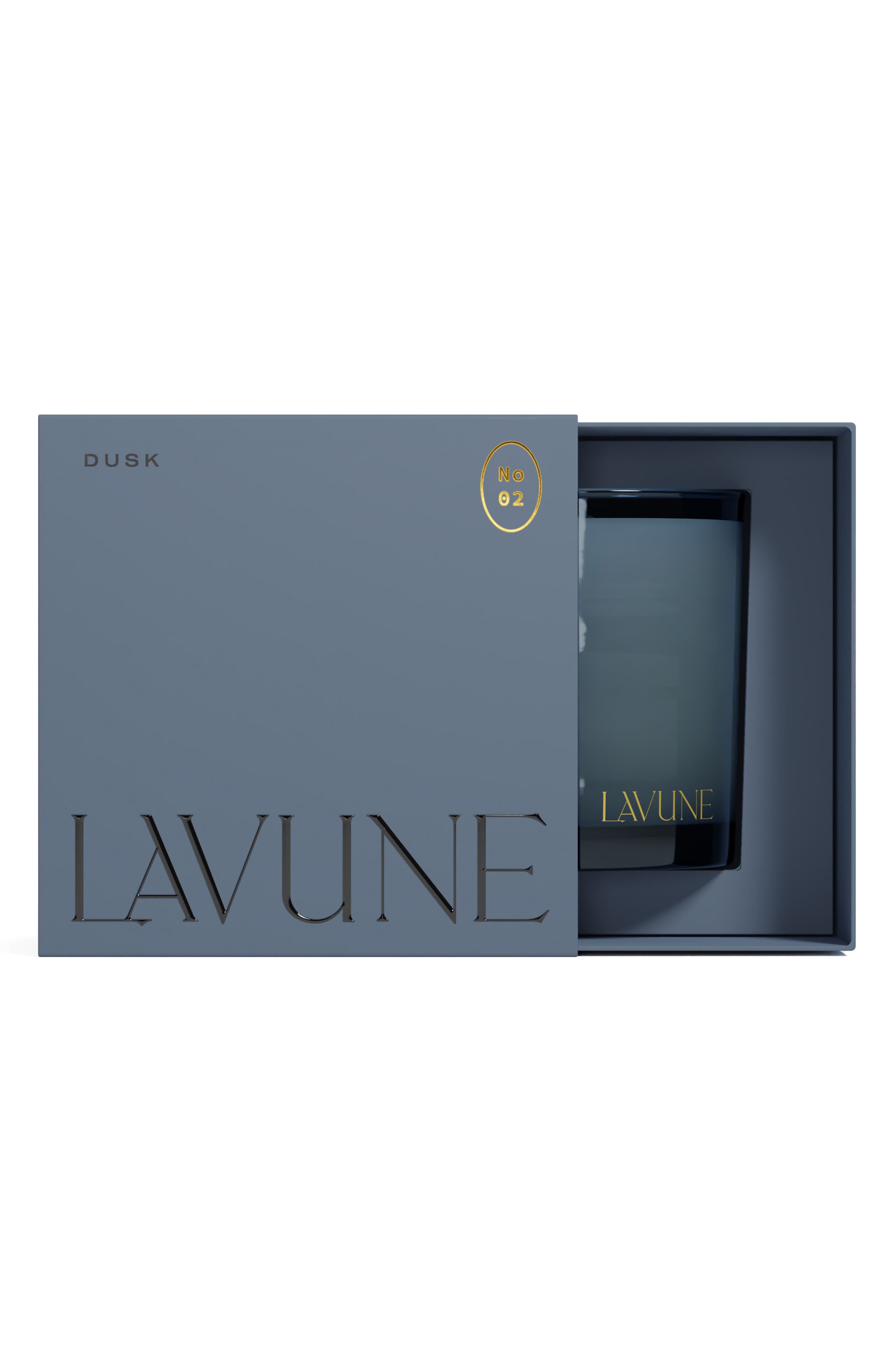 LAVUNE No. 2 Dusk Candle in Dark Blue 
