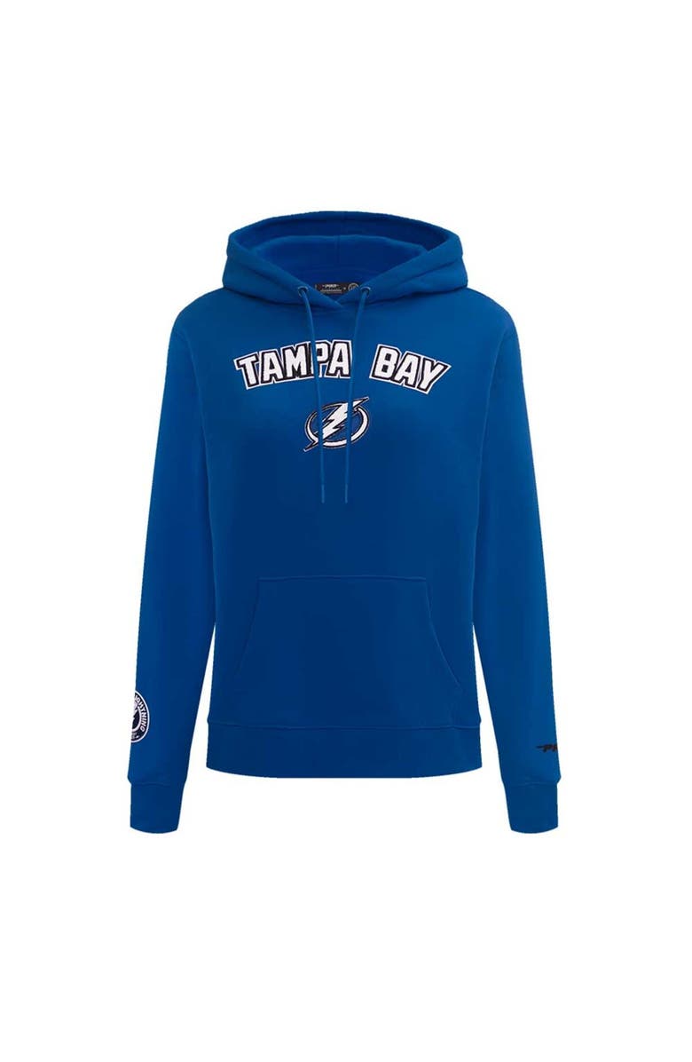 PRO STANDARD Women's Pro Standard Blue Tampa Bay Lightning Classic Chenille Pullover Hoodie, Alternate, color, Blue
