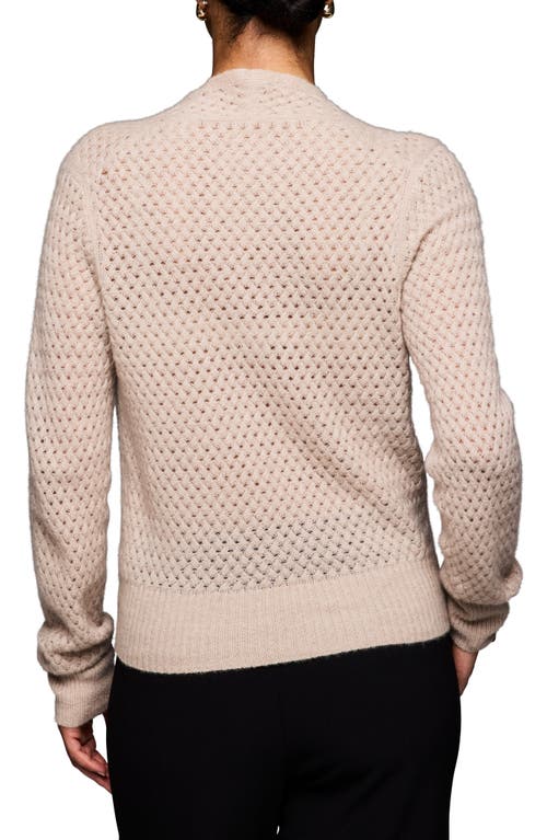 Nic + Zoe Nic+zoe Pointelle Cashmere Blend Sweater In Neutral