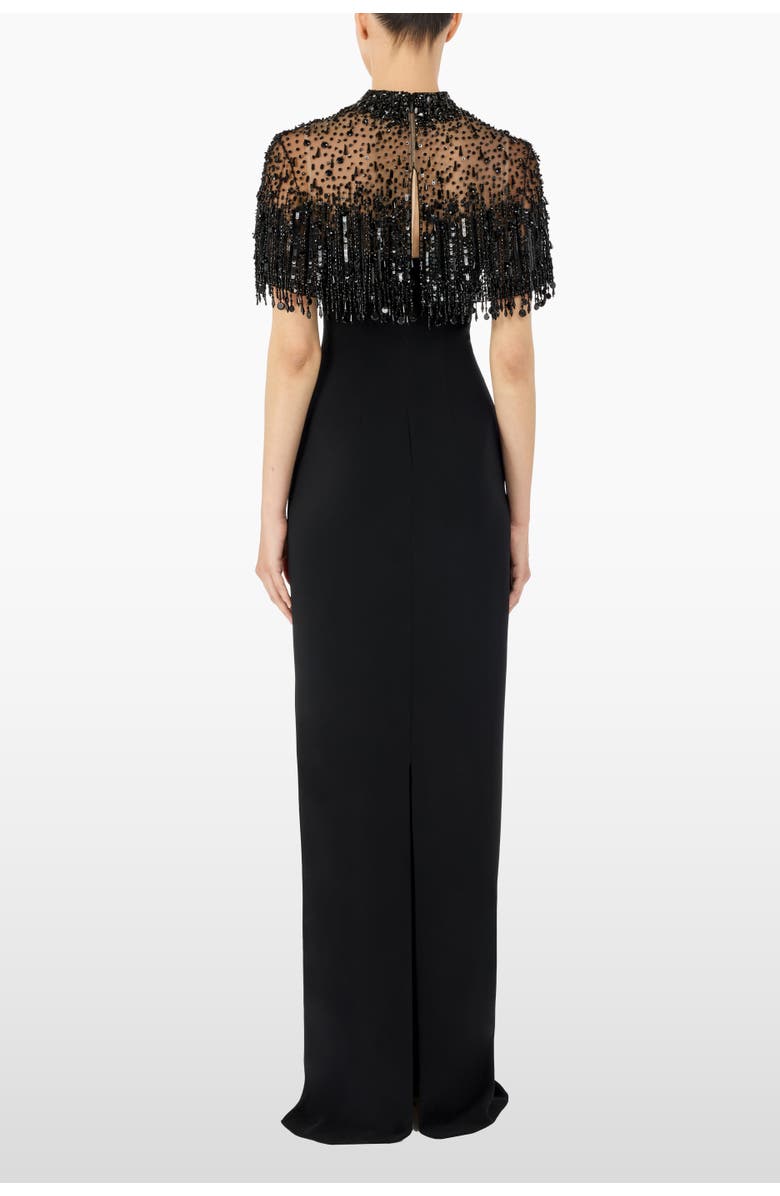 Jenny Packham Livia Beaded-Embellishment Maxi Dress, Alternate, color, Liquorice