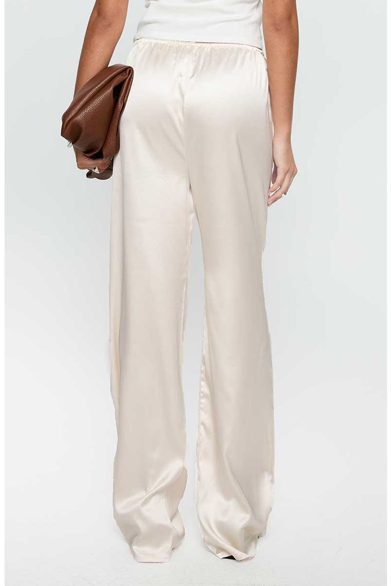 Soul Star Satin Drawstring Wide Leg Pants, Alternate, color, CHAMPAGNE