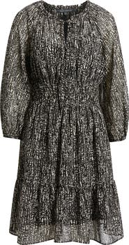 Julia Jordan Abstract Print Dress