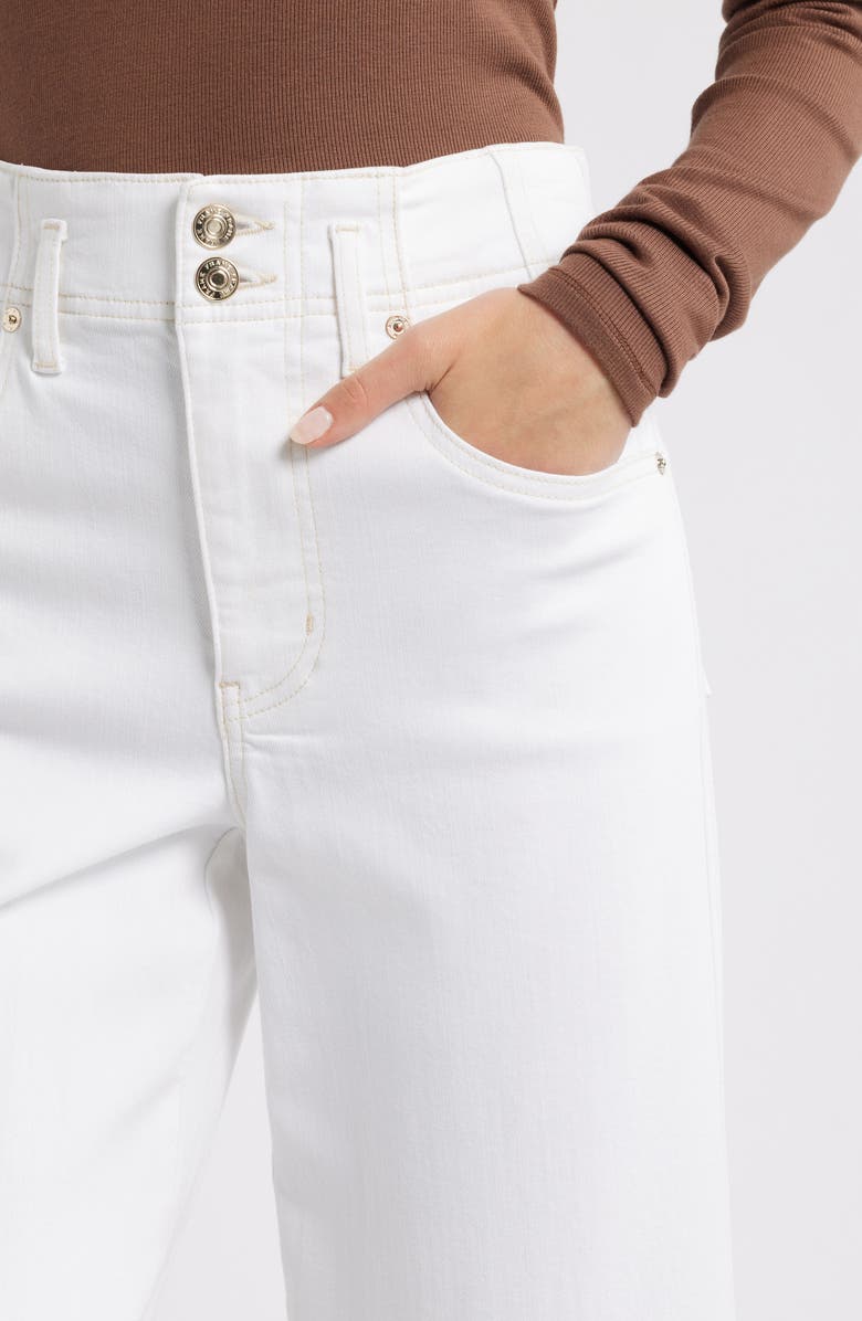 FRAME The Seamed Wide Leg Trouser Jeans, Alternate, color, Au Natural Clean