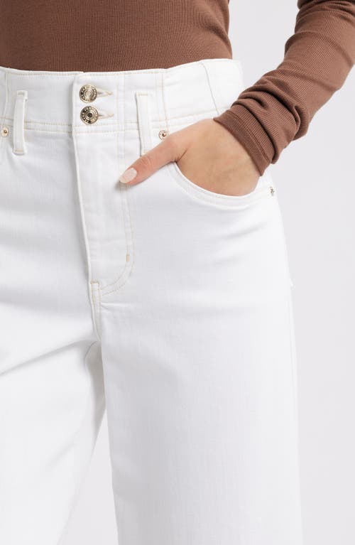 Frame The Seamed Wide Leg Trouser Jeans In Au Natural Clean