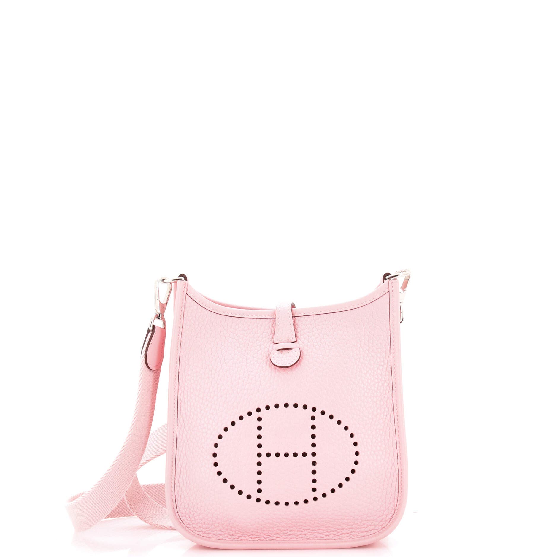 Pre-Owned Hermes Evelyne Bag Gen III Clemence TPM, Main, color, Rose Sakura