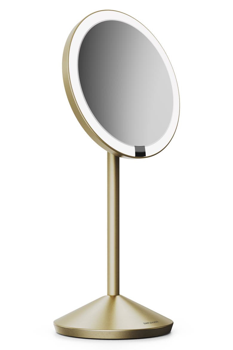 Sensor Travel Mirror, Alternate, color, MATTE GOLD STEEL