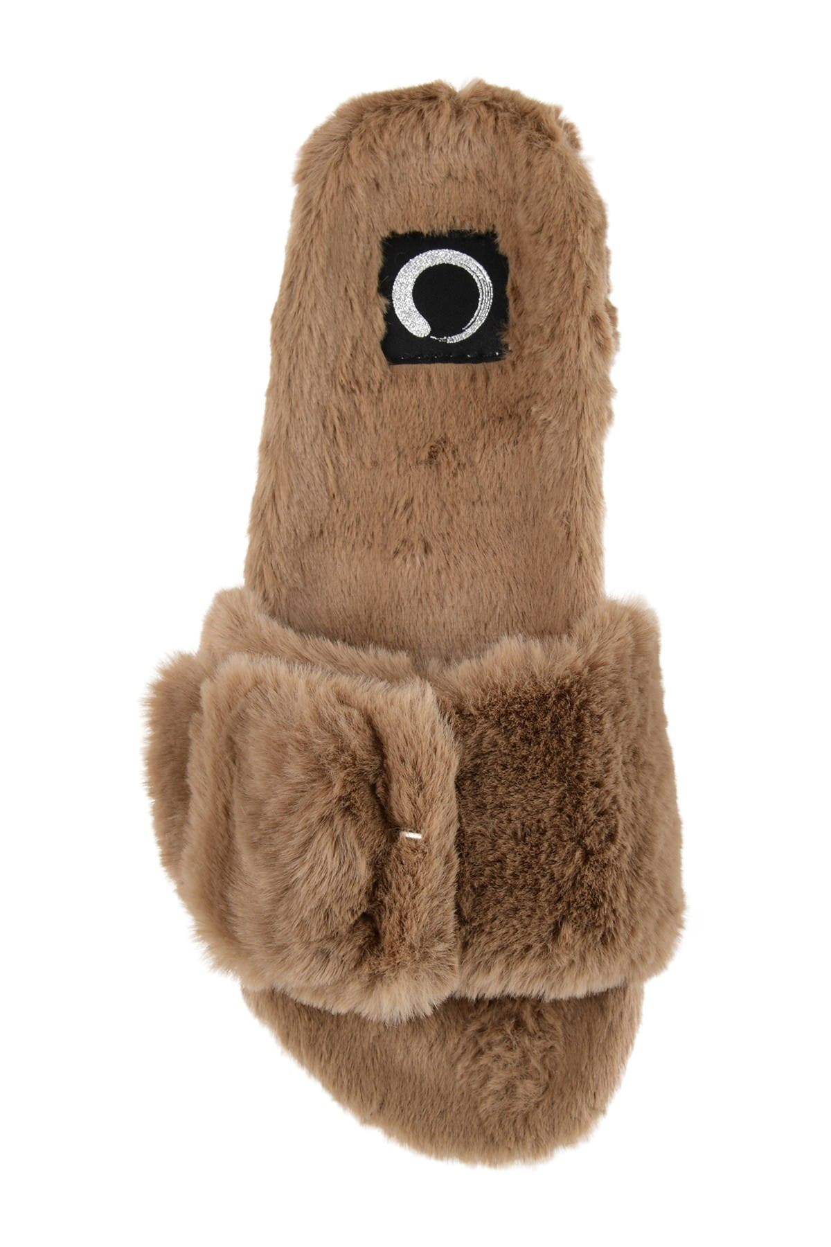JOURNEE Shadow Faux Fur Slipper, Alternate, color, BROWN