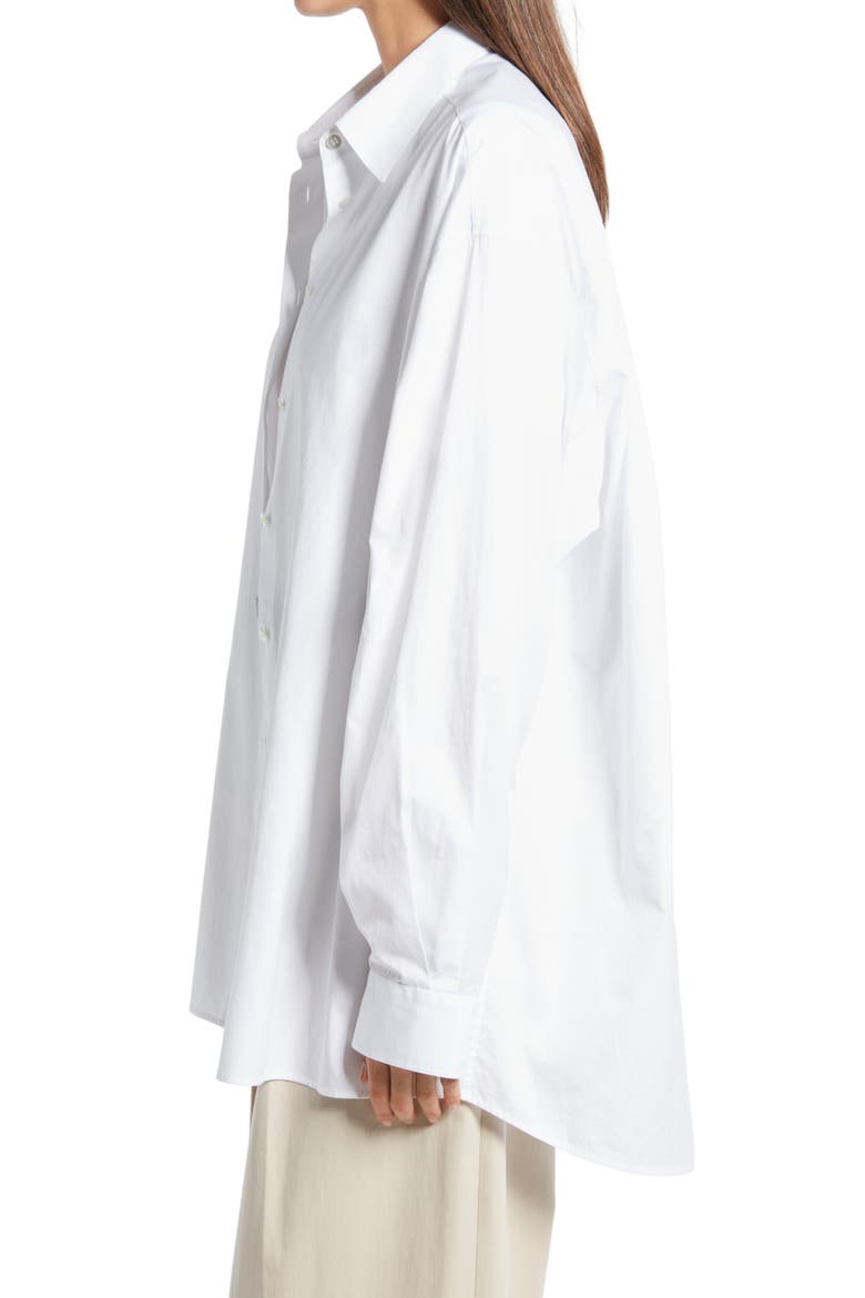 Luka Oversize Soft Cotton Shirt, Alternate, color, OPTIC WHITE