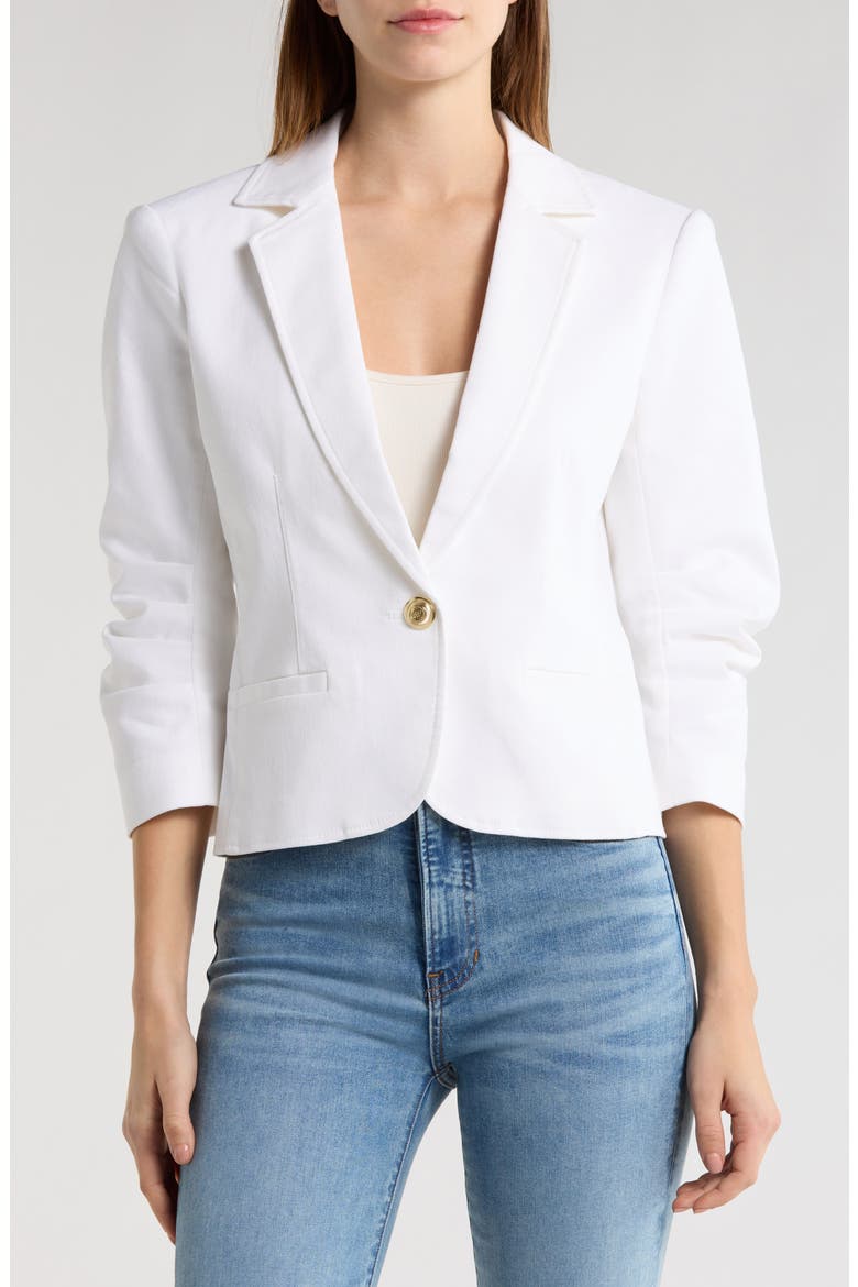 Le Petit Khloe Cotton Blend Jacket, Alternate, color, WHITE