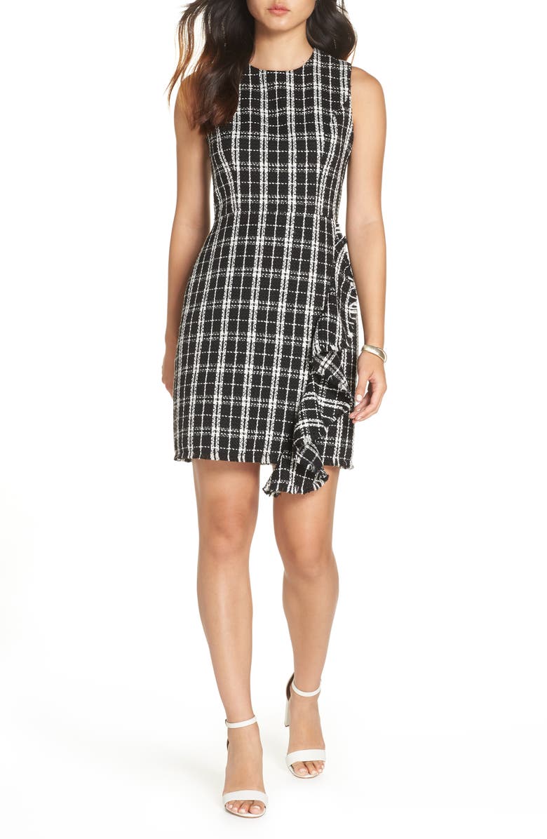 1901 Tweed Sheath Dress, Main, color,