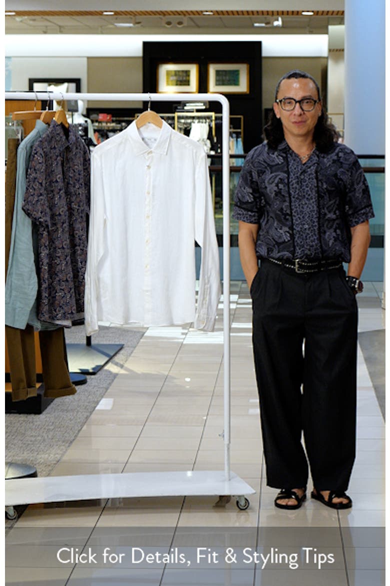 Regular Fit Linen Button-Up Shirt video