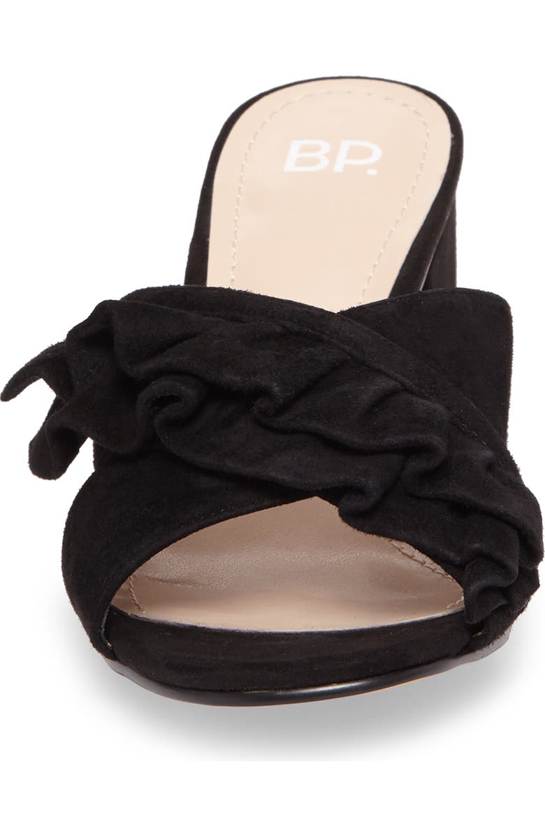 BP. Shari Ruffle Strap Slide Sandal, Alternate, color,