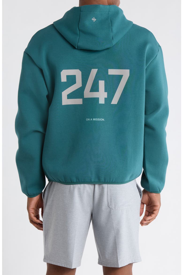 Numbers Zip Hoodie, Alternate, color, TEAL