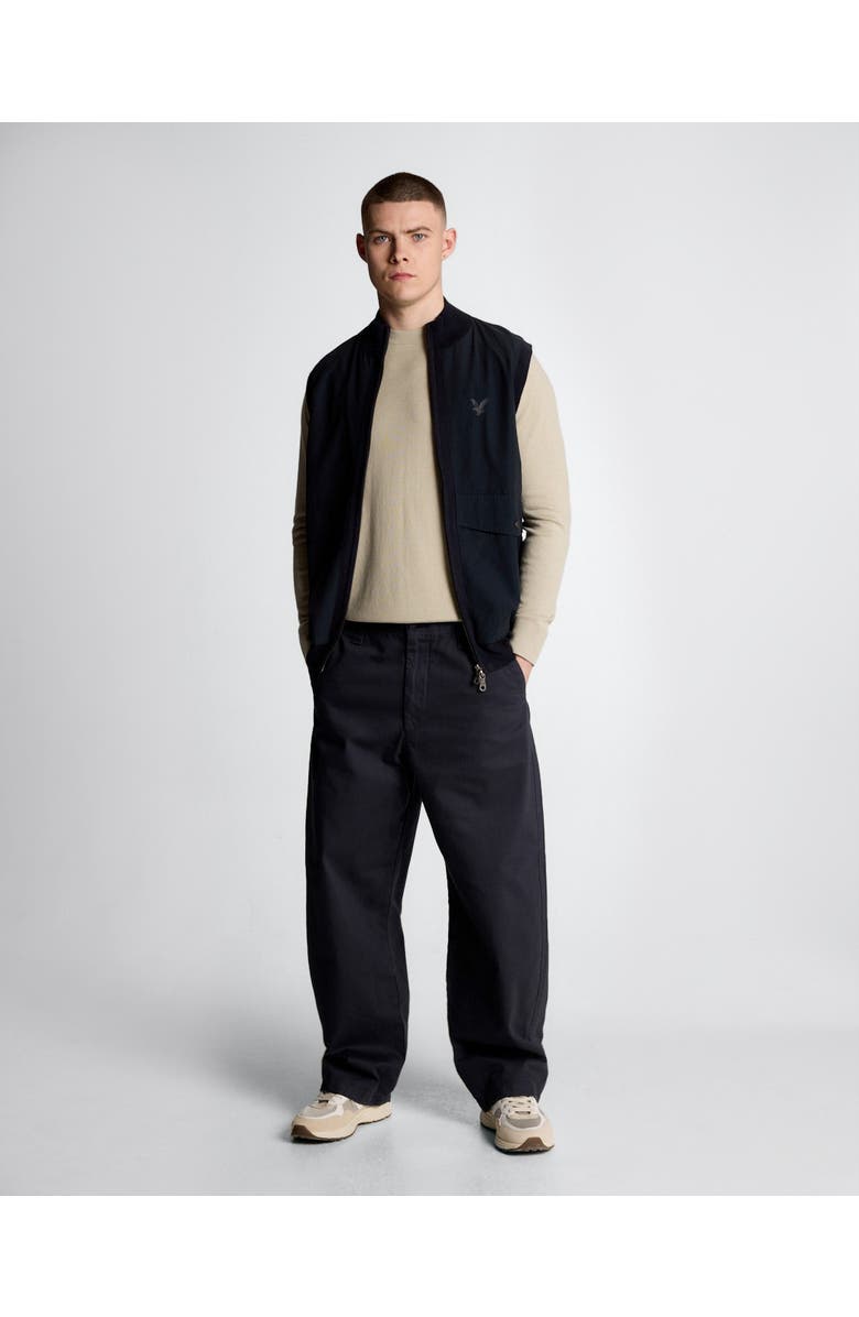 Lyle & Scott Tonal Superfine Crew Neck Sweater, Alternate, color, Willow Grey