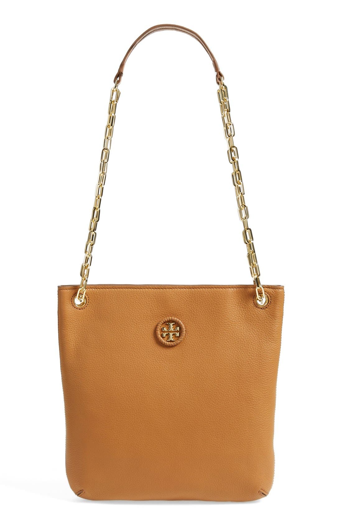 Convertible Leather Crossbody Bag (Nordstrom Exclusive), Main, color, BARK