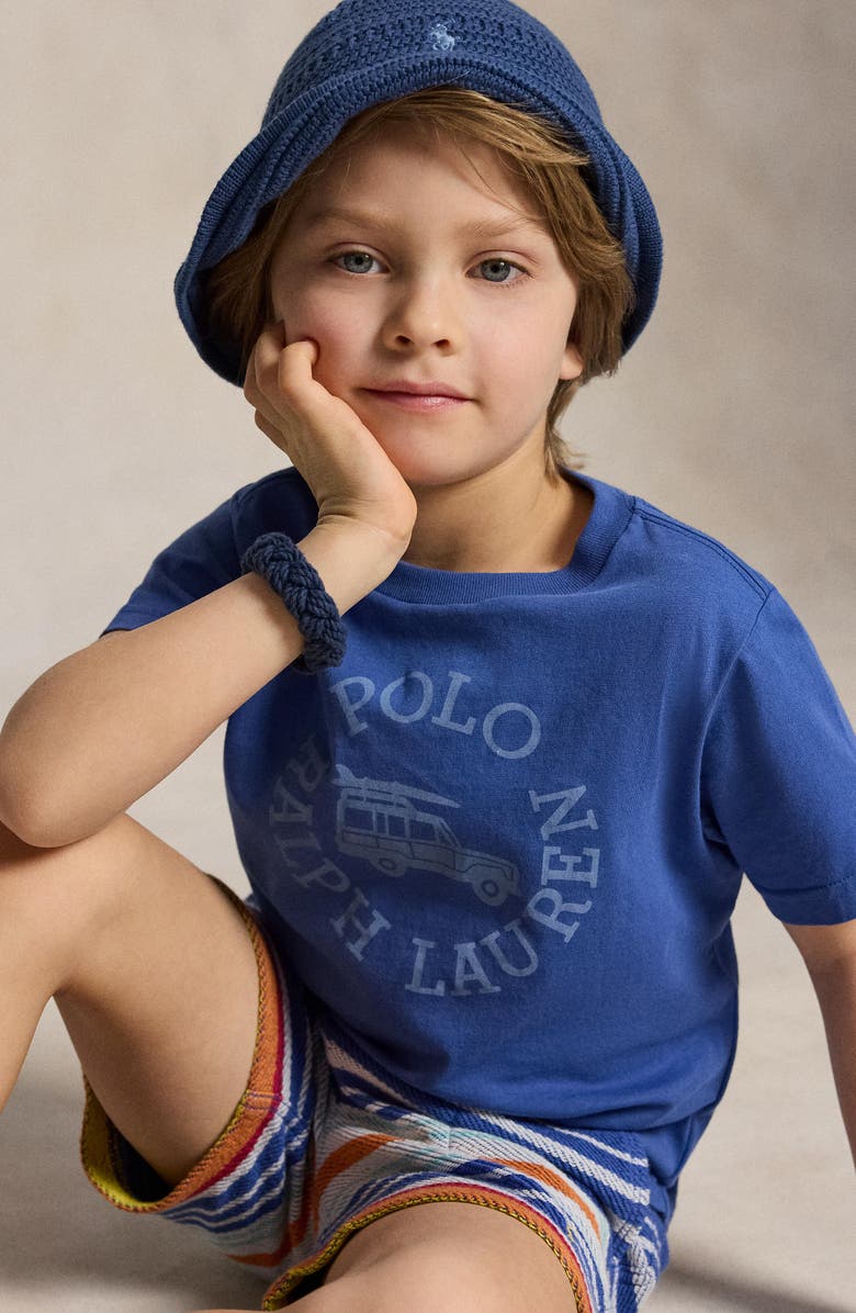 Polo Ralph Lauren Kids' Logo Graphic T-Shirt, Alternate, color, Bai Blue