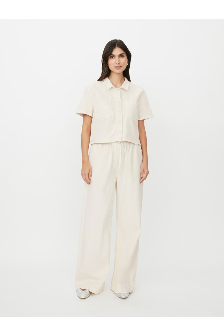 MaIvonelle Cropped Shirt, Alternate, color, Jet Stream