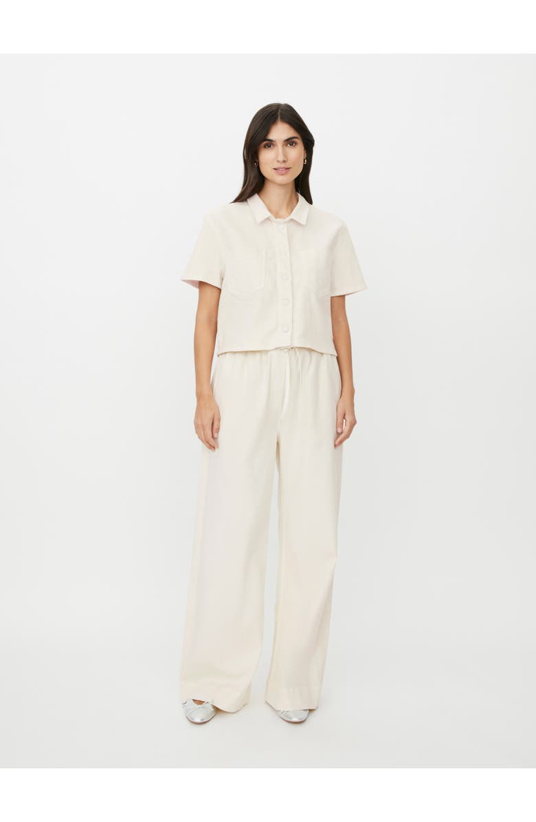 Masai Copenhagen MaIvonelle Cropped Shirt, Alternate, color, Jet Stream