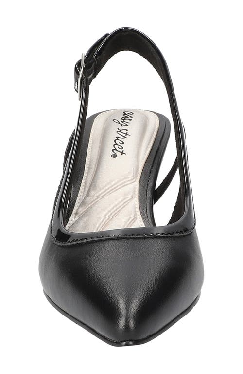 EASY STREET EASY STREET GLISTEN KITTEN HEEL SLINGBACK PUMP