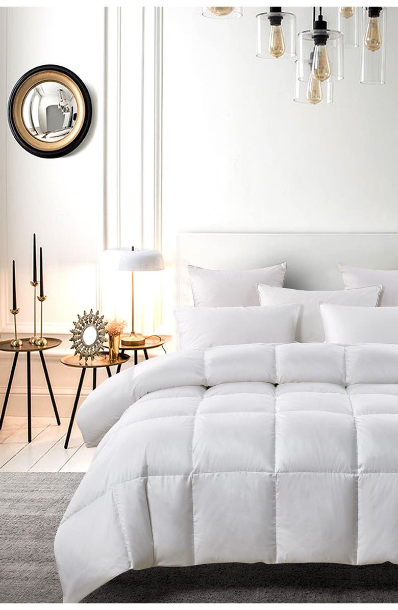 BLUE RIDGE HOME FASHIONS Serta 300TC Extra Warmth White Down & Feather Comforter, Alternate, color, 