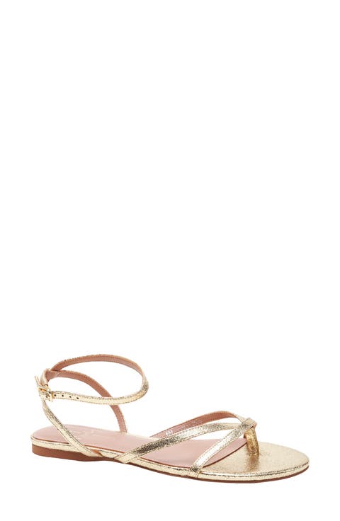 Metallic Ankle Strap Sandals for Women | Nordstrom