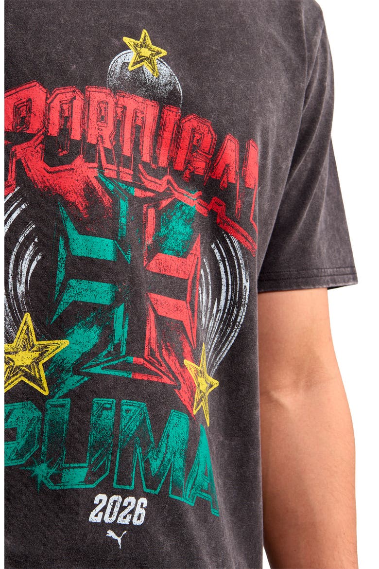 Fanpack '90s Bespoke Portugal Cotton Graphic T-Shirt, Alternate, color, PUMA BLACK/ FOR ALL TIME RED